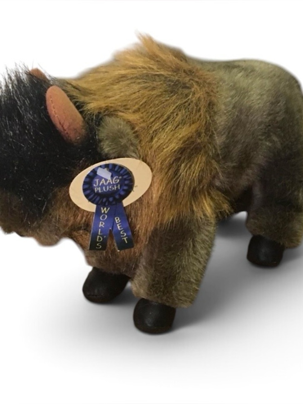 JAAG ~ Plush ~ Bison (Buffalo) ~ Toy~ stuffed animal ~ Brown & Black~ Furry